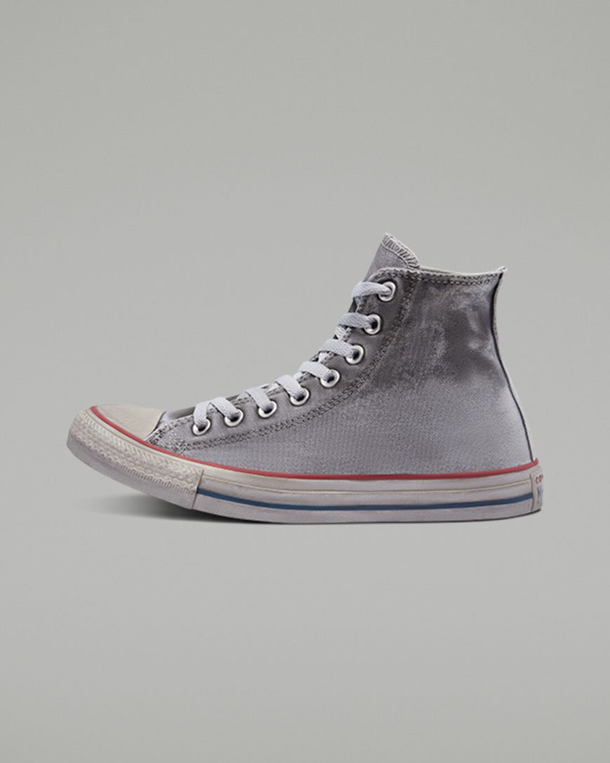 Tenisky Vysoke Converse Chuck Taylor All Star Platene Smoke Panske Siva Biele | SK 5GZ11U9